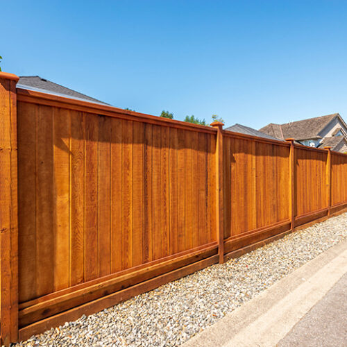 Tall Wooden Fence